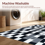 Modern Geometric Nursery Shag(Black)