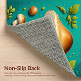 Cushioned Mushroom Neutral Kitchen Mats(Green)