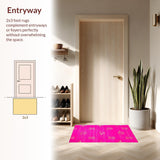 Vivid Preppy Graphic Delight(Pink)