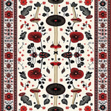 Rustic Black Flower Accents(Red)