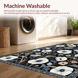 Elegant Poppy Blossom Print(Black)