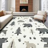 Playful Minimalist Bear Arrangement(Gray)