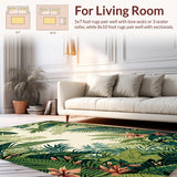 Earthy Toned Tropical Print(Green)