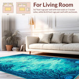 Modern Sea Life Patterned Accent(Blue)