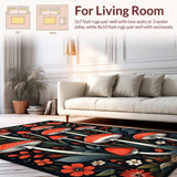 Chic Dark Floral Arrangement(Red)