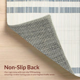 Modern Blue Stripe Visual(Beige)