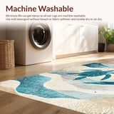 Shoreline Splendor Beach With Tropical Sea Life Harmony(Beige)