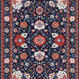 Vibrant Red Floral Harmony(Blue)