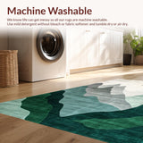 Artistic Abstract Mountain Silhouette(Green)