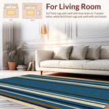 Rustic Patio Welcome Mat for Anglers(Blue)