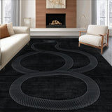 Abstract Coiled Form Aesthetic(Black)