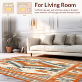 Artful Southwestern Area with Colorful Geometric Tribal(Orange)