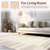 Modern Chic Geometric Wave Illustration(Beige)
