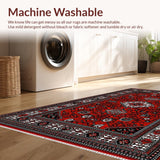 Classic Vintage Lattice Floral Composition(Red)