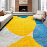Abstract Yellow Blue Non Slip(Yellow)