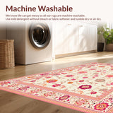 Contemporary Lush Flower Imagery(Ivory)