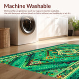 Boho Green Kitchen Non Slip(Green)