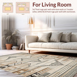Artful Distressed Lattice Arrangement(Beige)