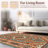Lively Tribal Tiled Decoration(Red)