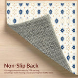 Geometric Star Motif in Pastel(White)