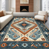 Modern Multicolor Geometric Motif(Blue)