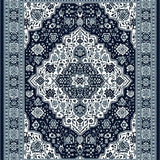 Artful Ogee with Gray Accents(Blue)