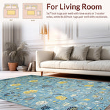 Vibrant Coastal Floral Design(Blue)