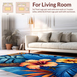 Vibrant Multicolored Floral Motif(Blue)
