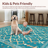 Elegant Teal Geometric Composition(Blue)