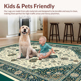Floral Sage High Traffic Pet Friendly(Blue)