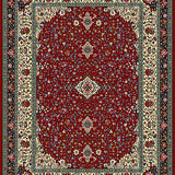 Chic Minimalist Ogee Style Contrast(Red)