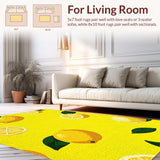 Cheerful Lemon Fruit Motif(Yellow)
