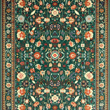 Modern Geometric Floral Fusion(Green)