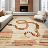 Modern Eclectic Snake Visualization(Beige)