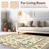 Beige Geometric Area Modern Boho Design(Beige)