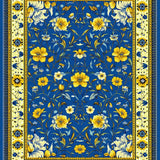 Playful Brightly Colored Ogee Style(Blue)