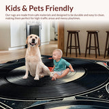Contemporary Elegant Circular Motif(Black)