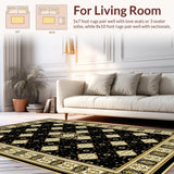 Classic Octagonal Rustic Floral Touch(Black)