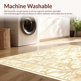 Scroll and Floral Motif in Cream Beige(Beige)