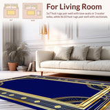 Chic Symmetrical Navy Composition(Blue)