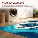 Chic Coastal Sea Turtle Motif(Blue)