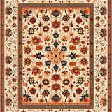 Lively Earthy Trellis Composition(Beige)