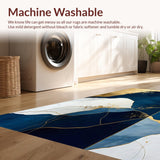 Striking Navy Blue Artistic Flair(Blue)