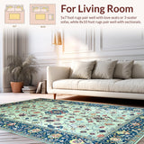 Vintage Floral Medallion Delight(Blue)