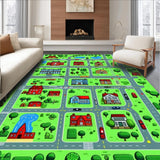 Playful Cityscape Road Design(Green)