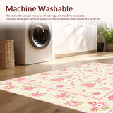 Charming Whimsical Rabbit Floral(Beige)