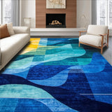 Vibrant Abstract Color Fusion(Blue)