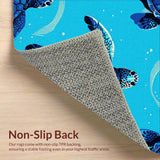 Modern Sea Turtle Coastal Low Pile(Blue)