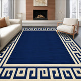 Geometric Modern Border Elegance(Blue)