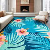 Chic Leafy Paradise Illustration(Blue)